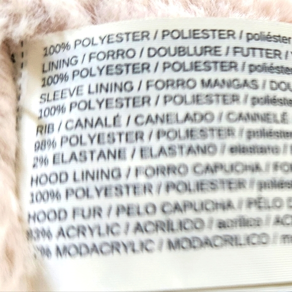 MaNGo Faux Fur Lined Hooded Jacket Women Oversized Olive Green Zip-up XXS NWOT - Picture 10 of 14